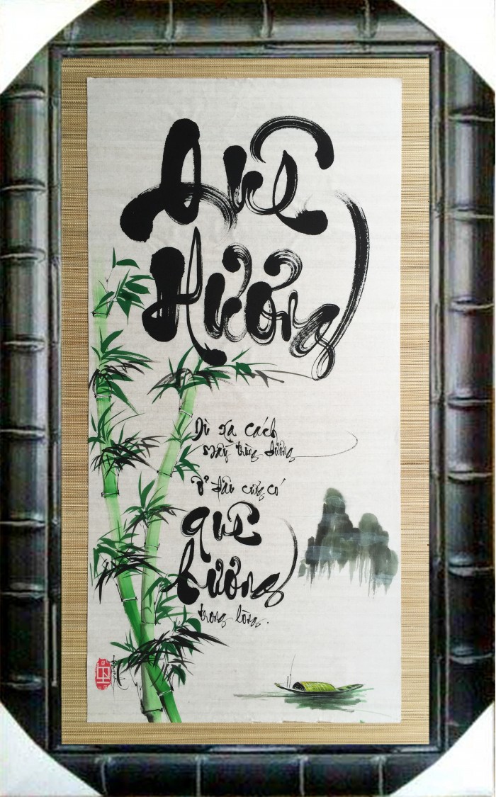 thu-phap-que-huong-50x100cm